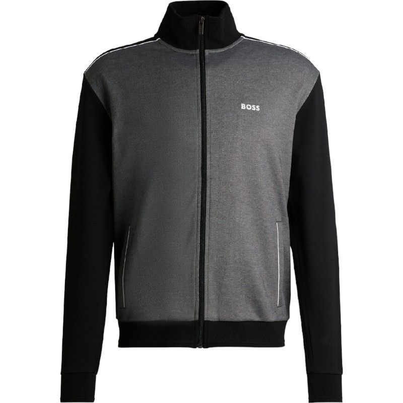 Grey boss tracksuit top
