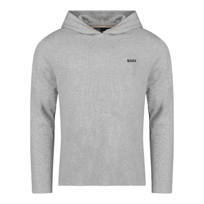 Boss - Waffle LS-Shirt H - Grijs