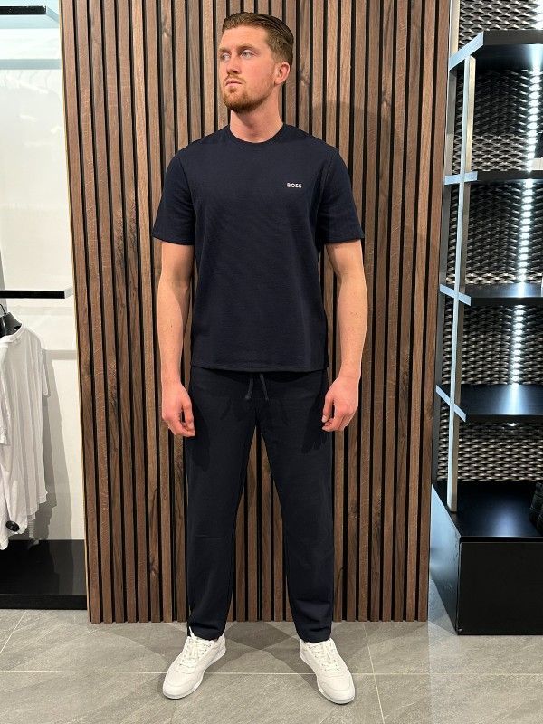 Boss - Waffle Pants - Blauw