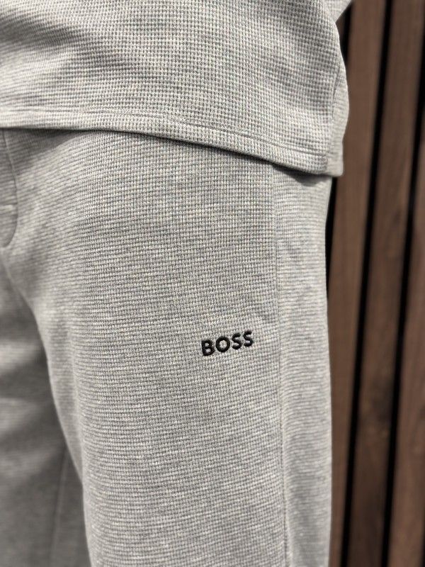 Boss - Waffle Pants Cuff - Grijs