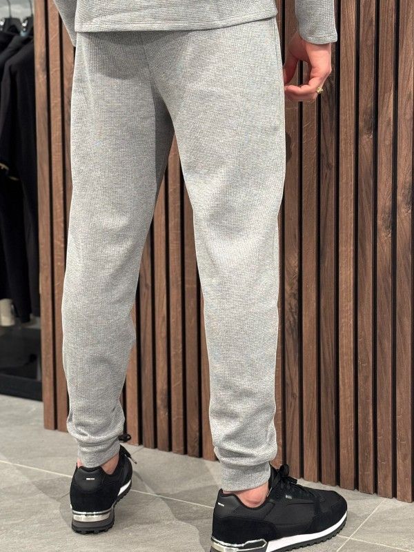 Boss - Waffle Pants Cuff - Grijs