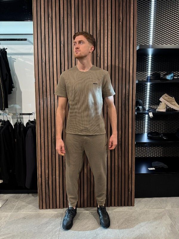 Boss - Waffle Pants Cuff - Middelbruin