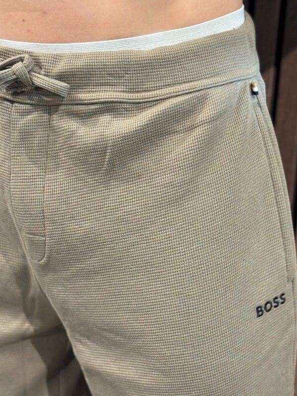 Boss - Waffle Pants Cuff - Middelbruin
