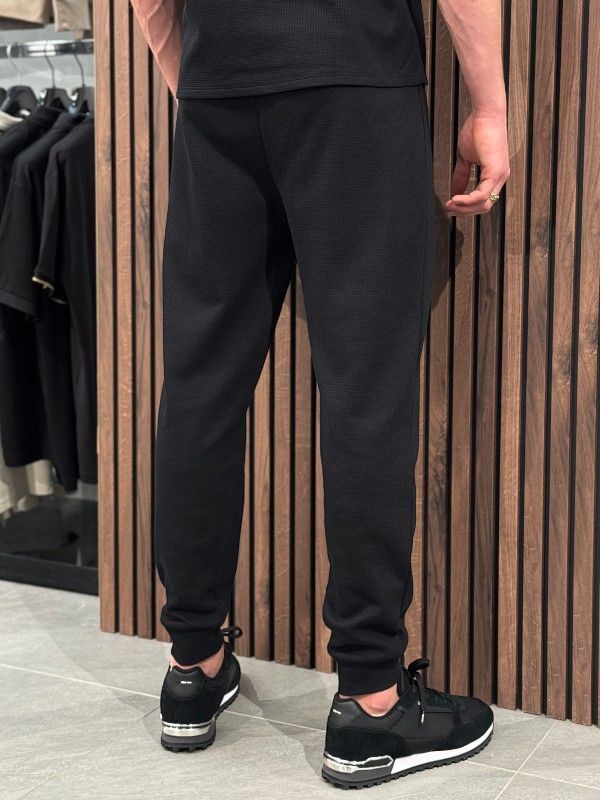 Boss - Waffle Pants Cuff - Zwart