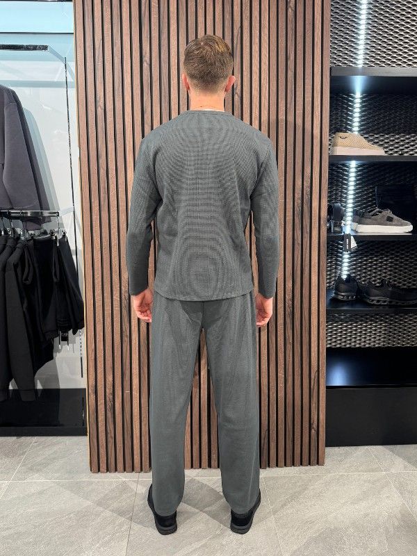 Boss - Waffle Pants - Groen