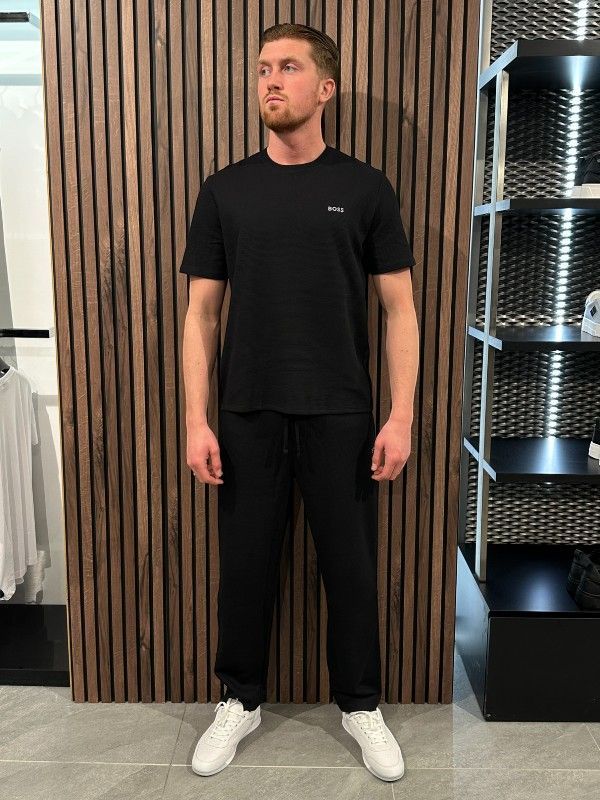 Boss - Waffle Pants - Zwart