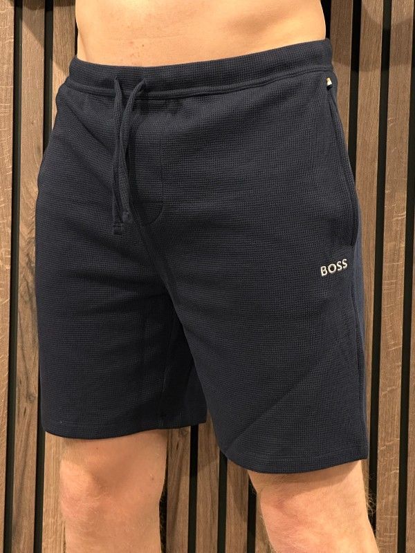 Boss - Waffle Shorts - Blauw