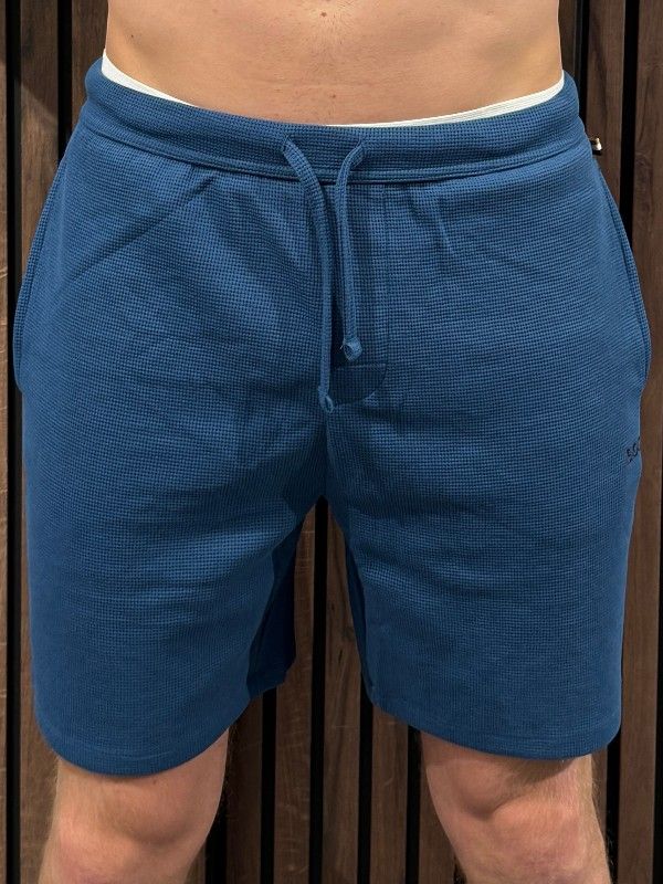 Boss - Waffle Shorts - Blauw