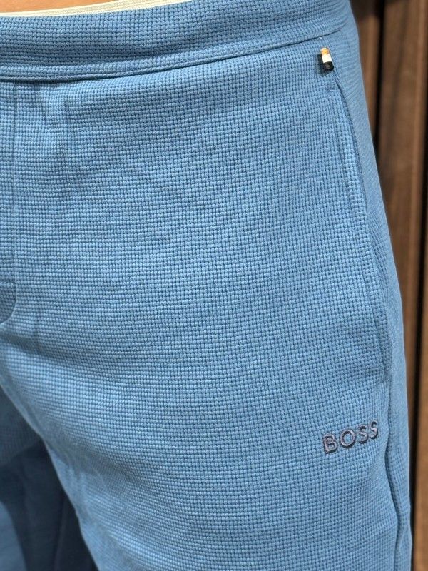 Boss - Waffle Shorts - Blauw