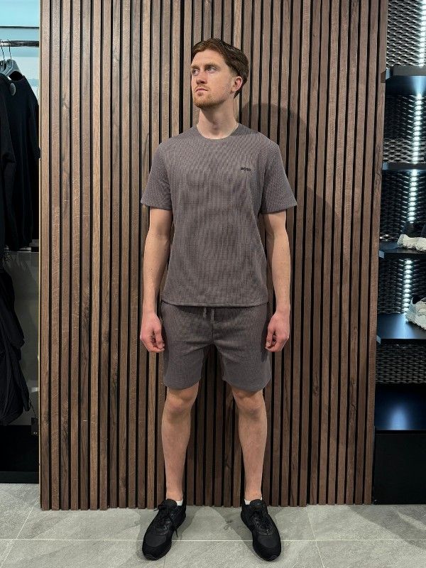 Boss - Waffle Shorts - Paars