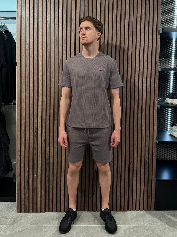 Boss - Waffle Shorts - Paars