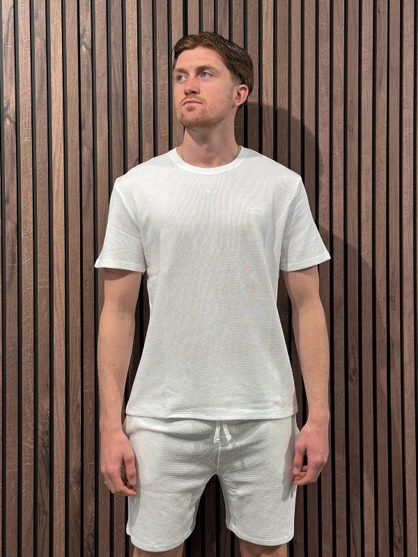 Boss - Waffle Shorts - Wit