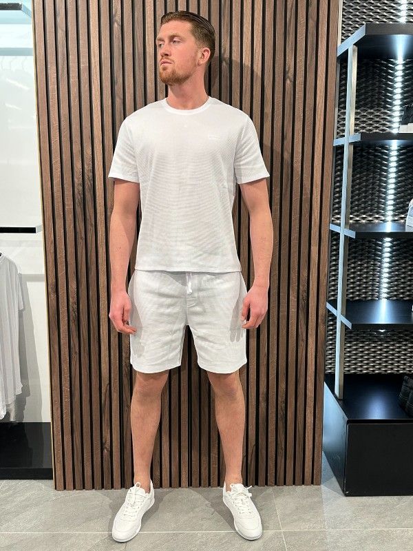 Boss - Waffle Shorts - Wit