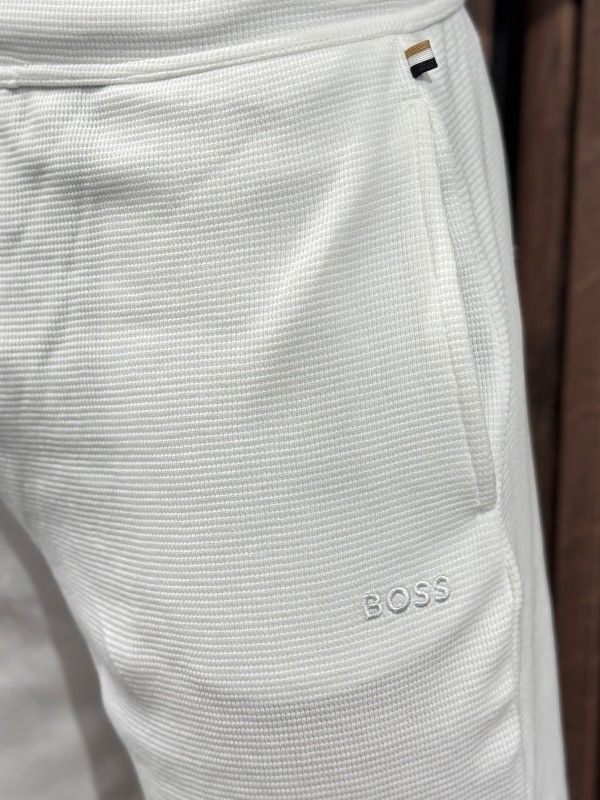 Boss - Waffle Shorts - Wit