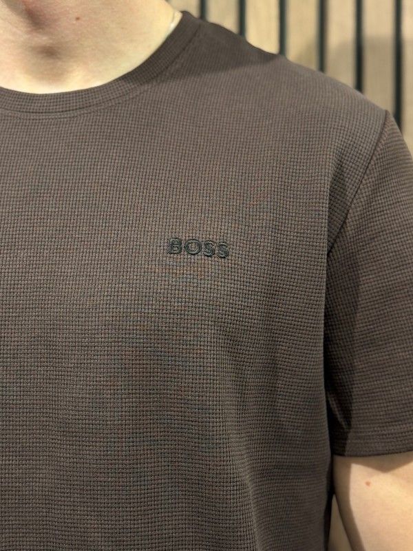 Boss - Waffle T-Shirt - Bruin