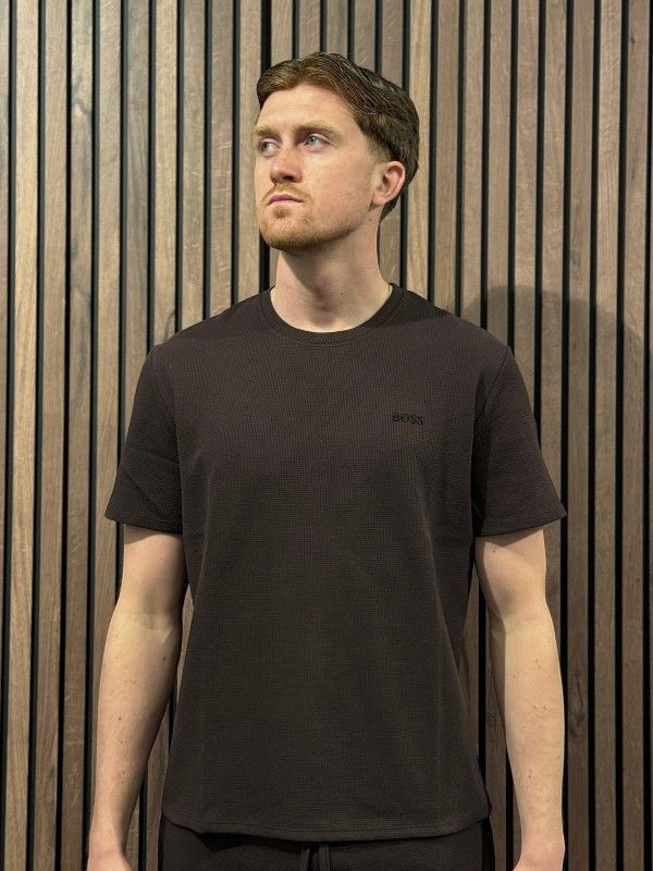 Boss - Waffle T-Shirt - Bruin