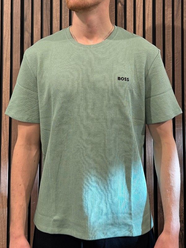 Boss - Waffle T-Shirt - Groen