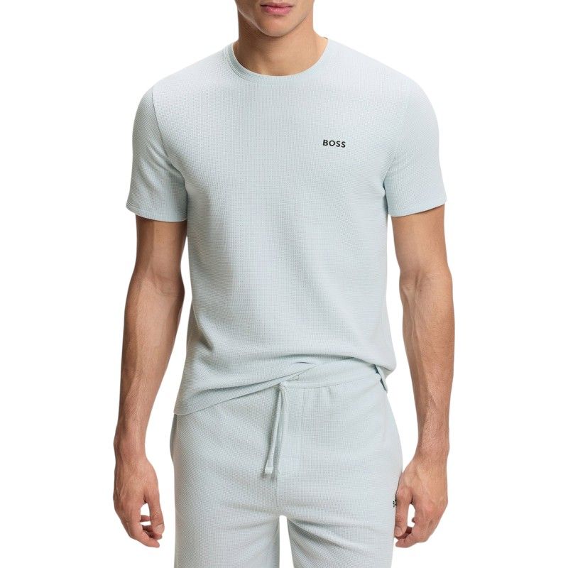 Boss - Waffle T-Shirt - Lichtblauw