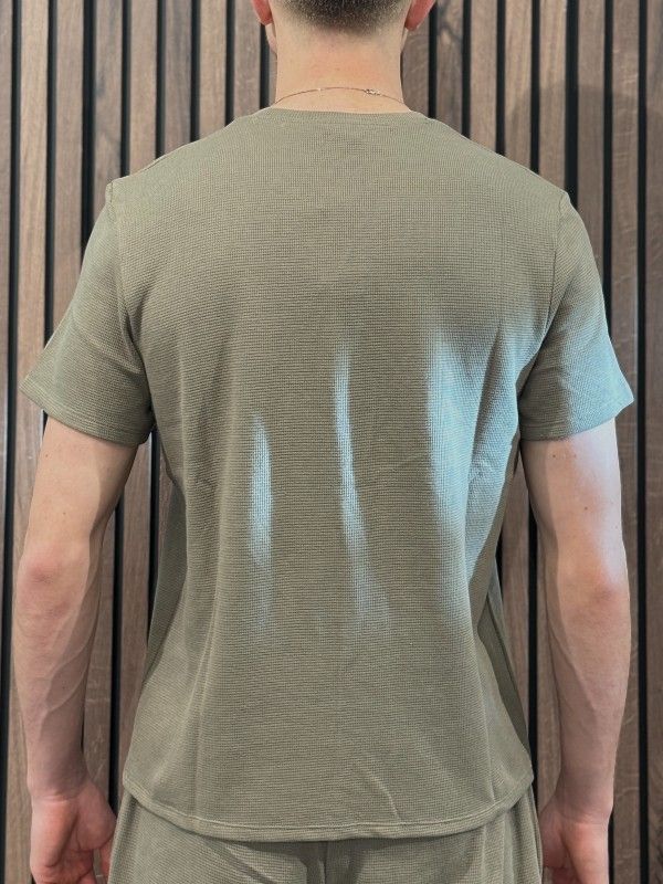 Boss - Waffle T-Shirt - Middelbruin