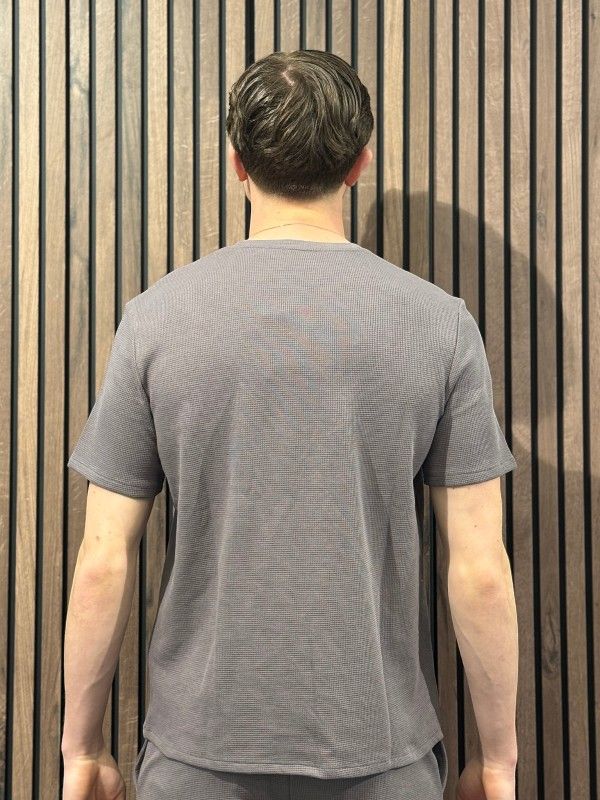 Boss - Waffle T-Shirt - Paars