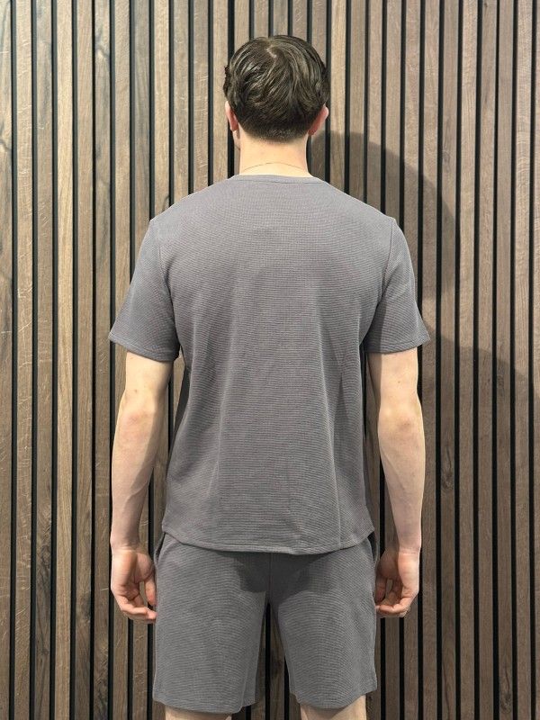 Boss - Waffle T-Shirt - Paars