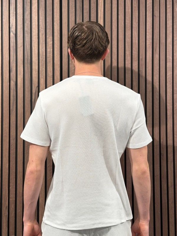 Boss - Waffle T-Shirt - Wit