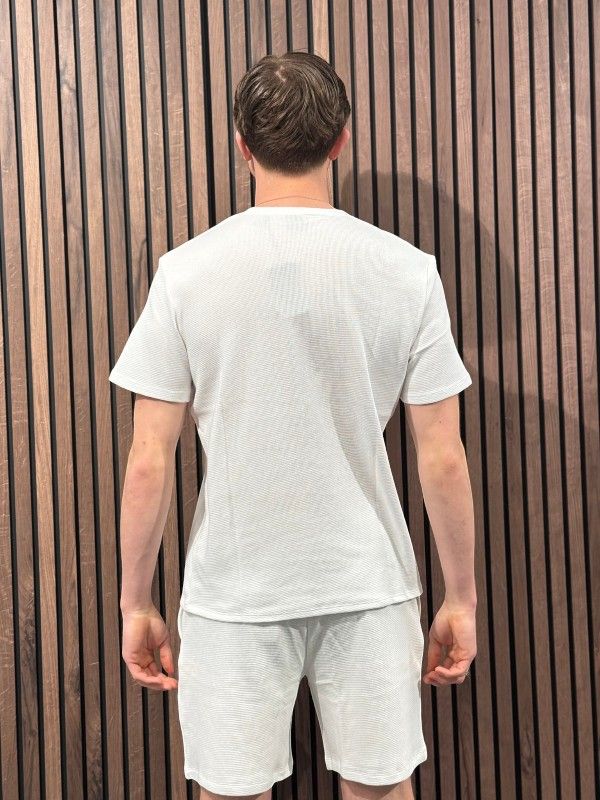 Boss - Waffle T-Shirt - Wit