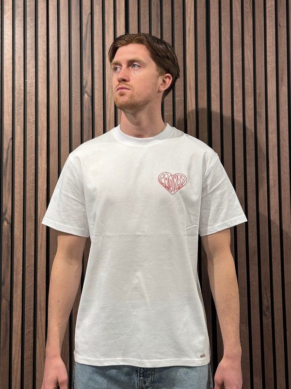 Croyez - Croyez Stitched Heart T-shirt - Wit