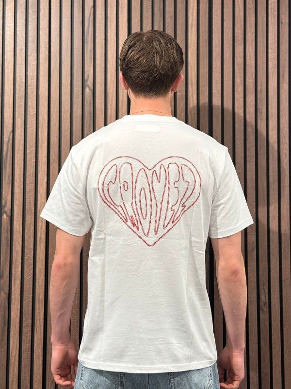 Croyez - Croyez Stitched Heart T-shirt - Wit