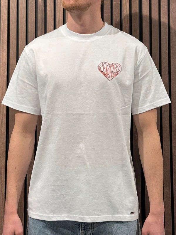 Croyez - Croyez Stitched Heart T-shirt - Wit