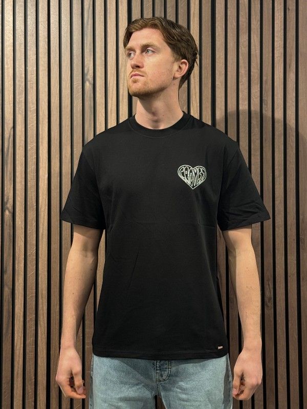Croyez - Croyez Stitched Heart T-shirt - Zwart