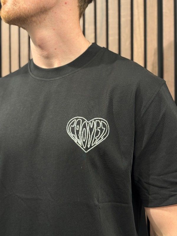 Croyez - Croyez Stitched Heart T-shirt - Zwart