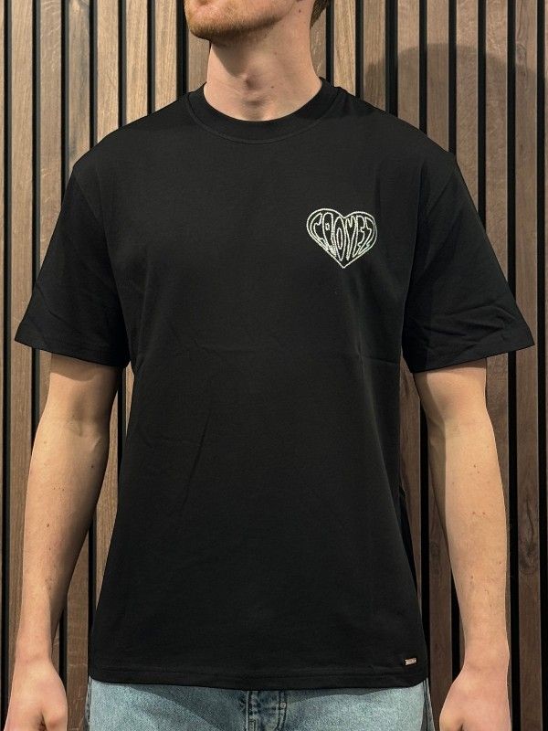Croyez - Croyez Stitched Heart T-shirt - Zwart
