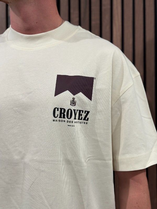 Croyez - Maison Fumes T-shirt - Wit