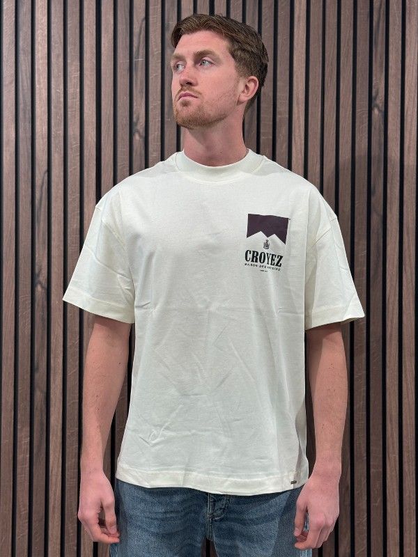 Croyez - Maison Fumes T-shirt - Wit