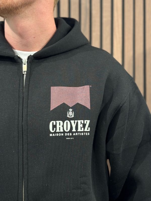 Croyez - Maison Fumes Zip Hoodie - Zwart