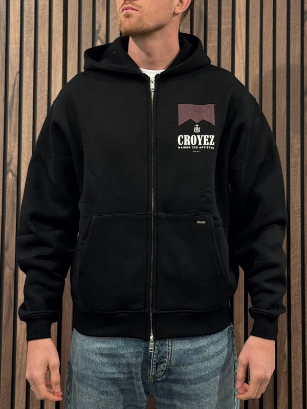 Croyez - Maison Fumes Zip Hoodie - Zwart