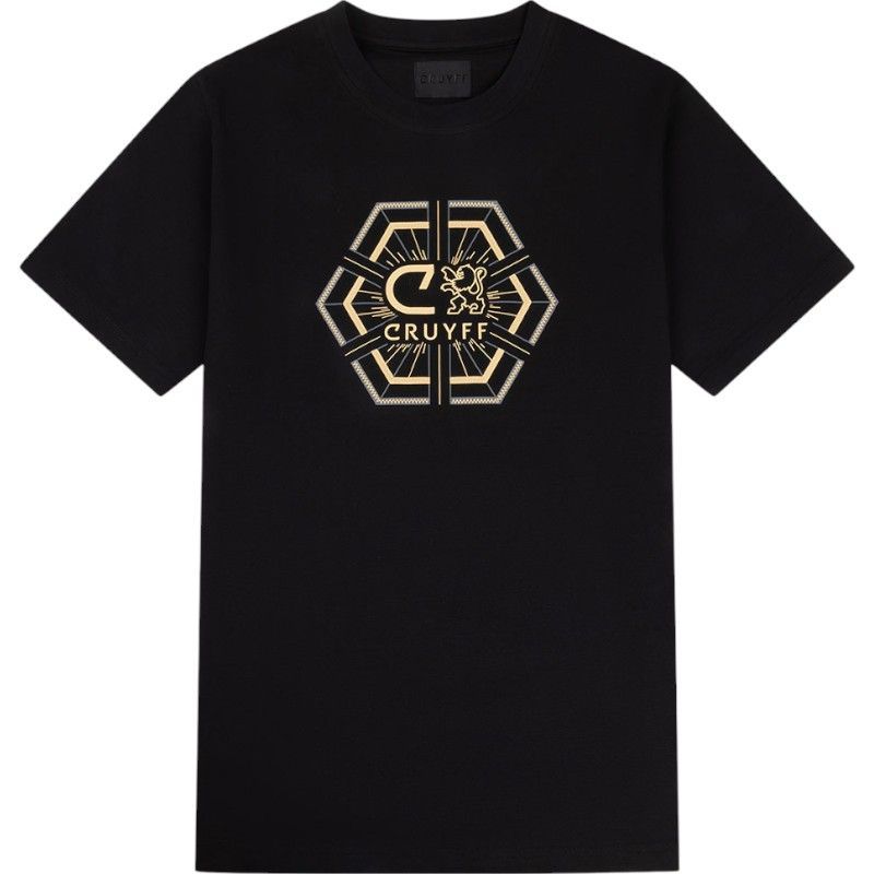 Cruyff Classics - C-Lion Geo Tee - Zwart