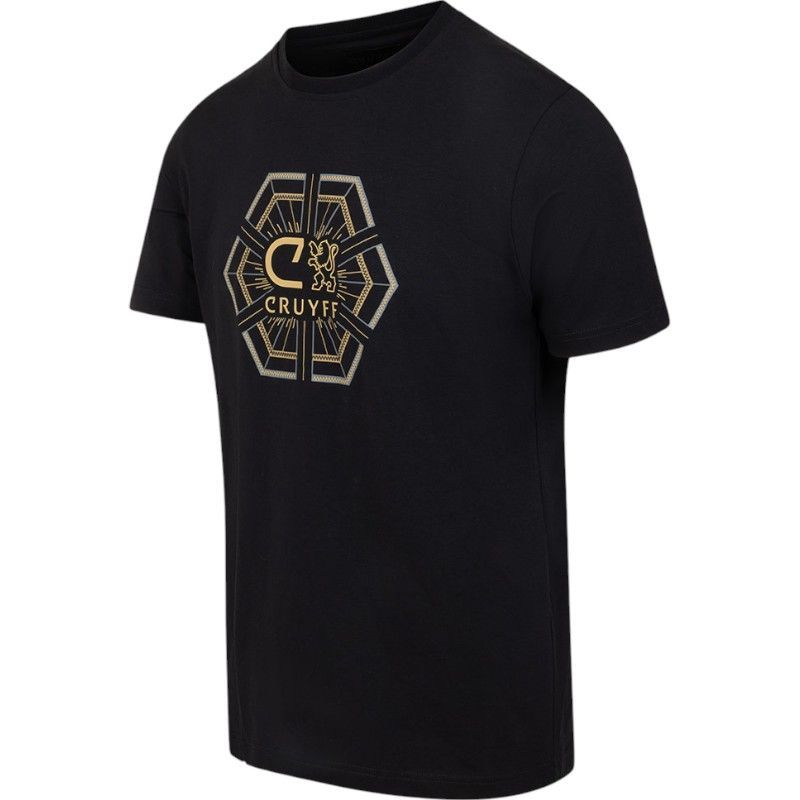 Cruyff Classics - C-Lion Geo Tee - Zwart