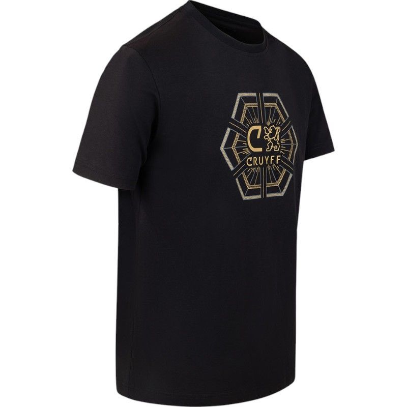 Cruyff Classics - C-Lion Geo Tee - Zwart