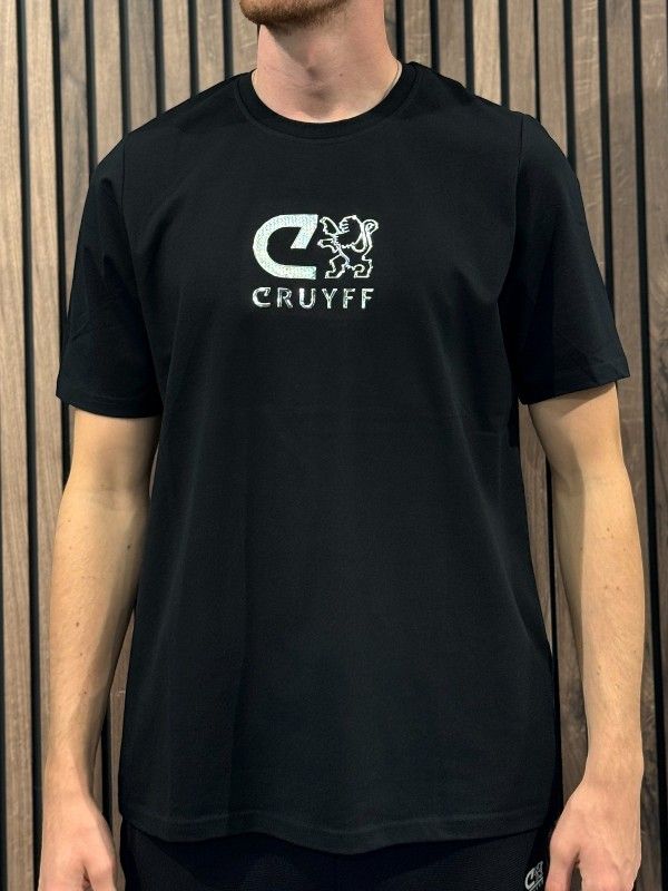 Cruyff Classics - C-Lion Reflective Tee - Zwart