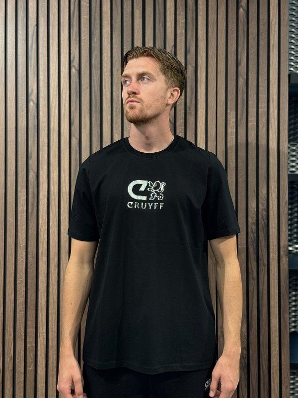 Cruyff Classics - C-Lion Reflective Tee - Zwart