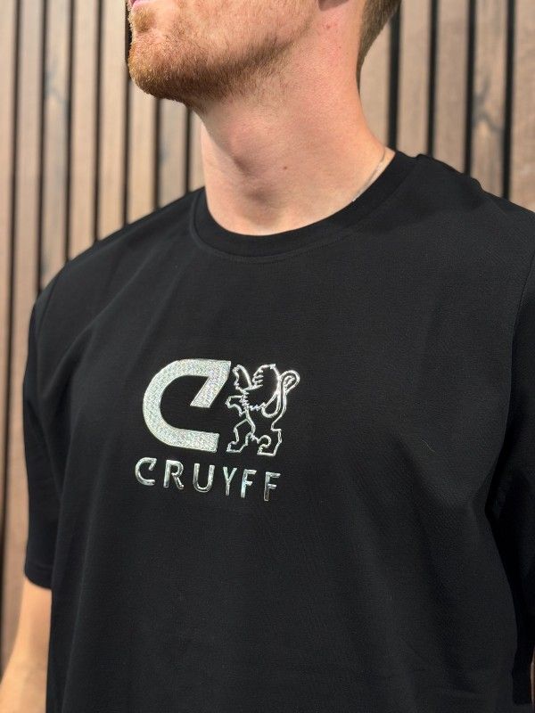 Cruyff Classics - C-Lion Reflective Tee - Zwart