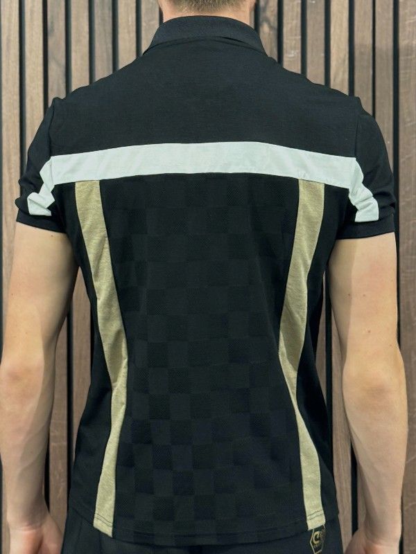 Cruyff Classics - Check Polo - Zwart
