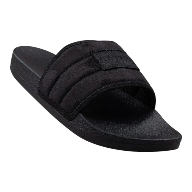 Cruyff Classics - Quilted Slide - Zwart