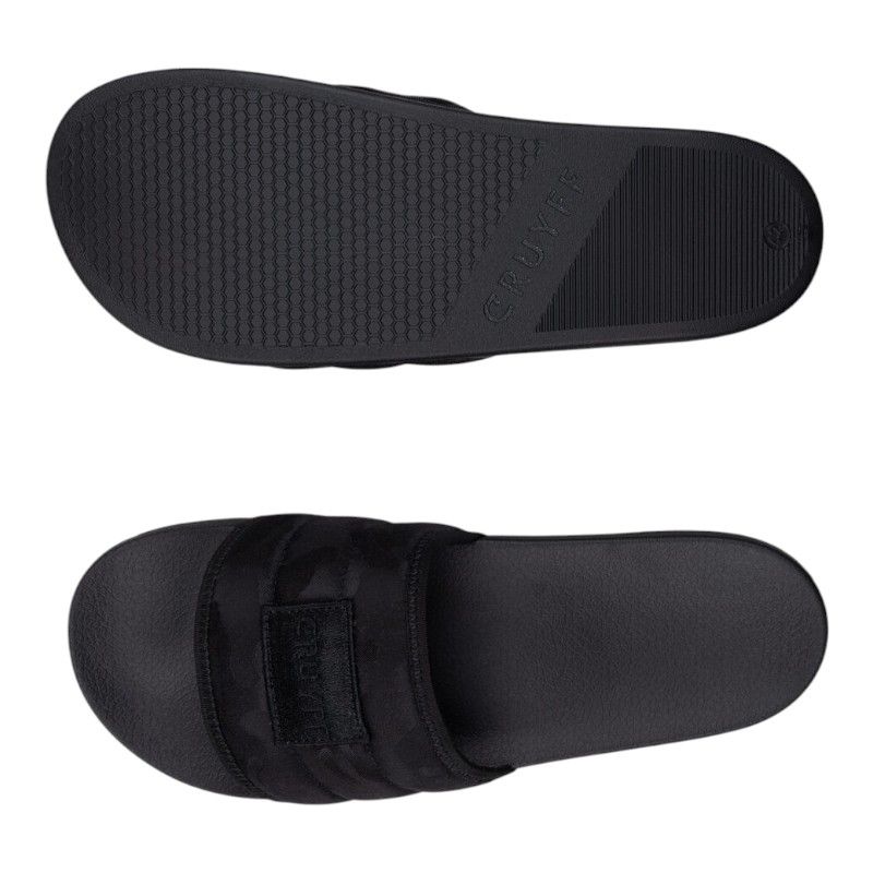 Cruyff Classics - Quilted Slide - Zwart