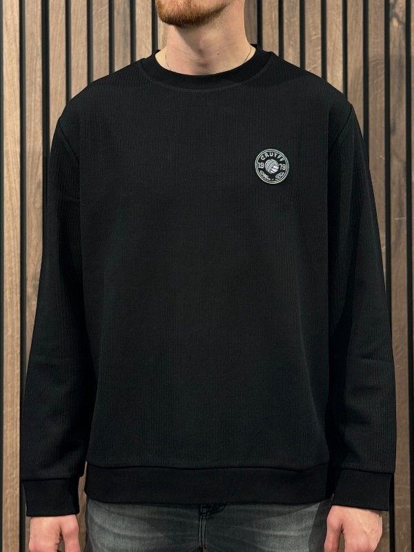 Cruyff Classics - Retro Badge Jumper - Zwart