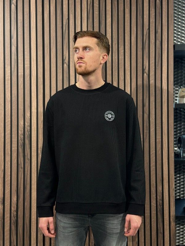 Cruyff Classics - Retro Badge Jumper - Zwart