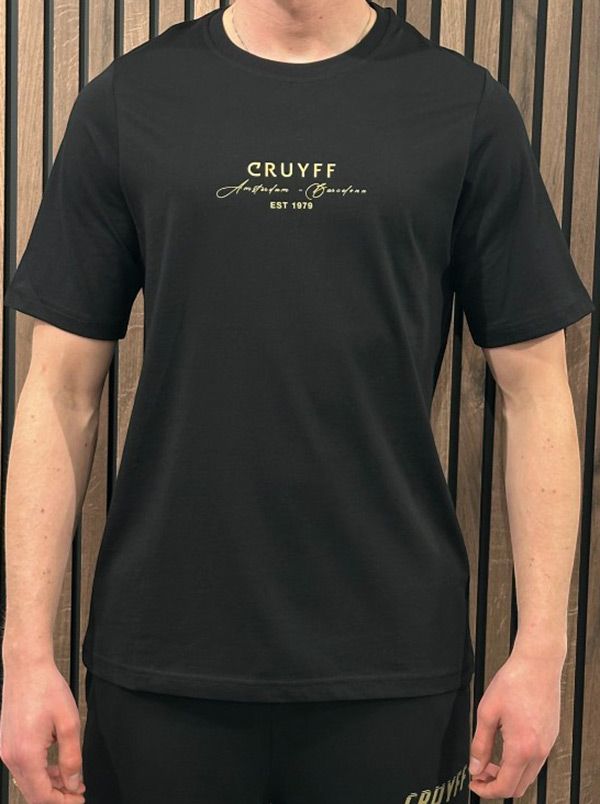Cruyff Classics - Gudad Gold Tee - Zwart
