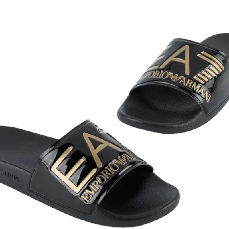 Armani EA7 - Slippers - Zwart